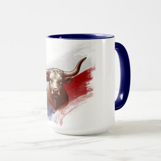 Mug Vache longhorne du Texas (Devant droit)