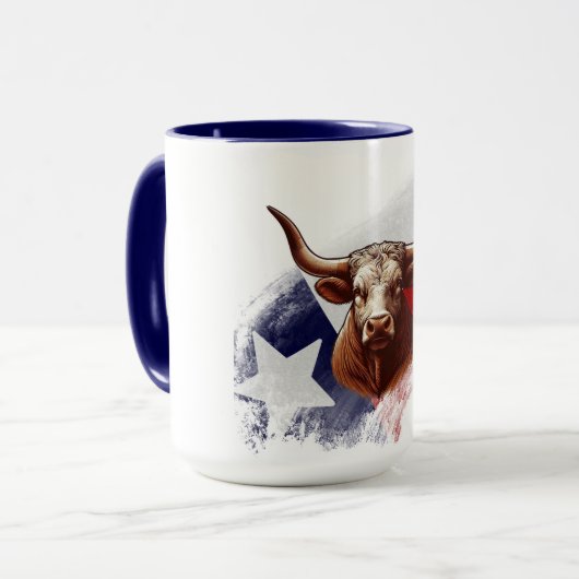 Mug Vache longhorne du Texas (Devant gauche)