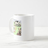 Mug Vache manquante Drôle Dons de dessin animé et Obje (Devant gauche)