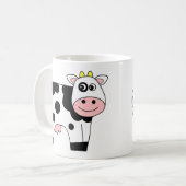 Mug Vache mignonne à bande dessinée (Devant gauche)