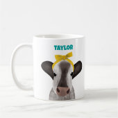 Mug Vache mignonne avec cabot Personnalisé (Gauche)
