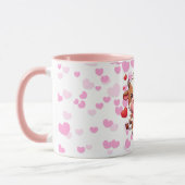 Mug Vache mignonne de la Saint-Valentin (Gauche)