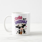 Mug Vache mignonne mais instable avec café glacé (Gauche)