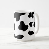 Mug Vache moderne belle noire et blanche (Devant droit)