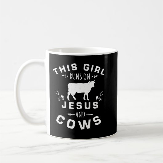 Mug Vache Moey Femme Cette Fille Roule Sur Jésus Et Va (Gauche)