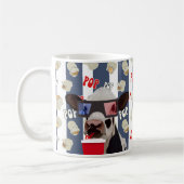 Mug Vache Motif de Popcorn rétro (Gauche)