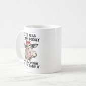 Mug Vache Ne Pas Brag Mais Je Peux Oublier Ce Que Je F (Devant gauche)