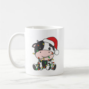Mug Vache Noël Animaux d'hiver Vaches de vacances