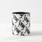 Mug Vache Noir et Blanc Silhouette (Centre)