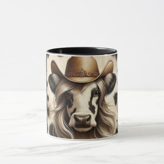 Mug Vache paysanne blonde drôle (Centre)