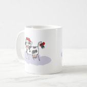 Mug Vache Père Noël de Noël (Devant gauche)