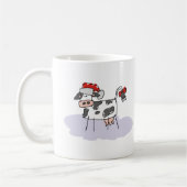 Mug Vache Père Noël de Noël (Gauche)