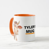 Mug Vache personnalisée avec nom (Devant gauche)
