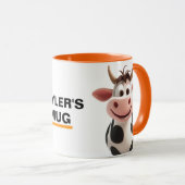 Mug Vache personnalisée avec nom (Devant droit)