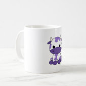 Mug Vache pourpre T-shirt surdimensionné_1 (Devant gauche)