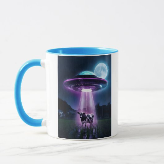 Mug Vache rencontre des aliens. (Gauche)