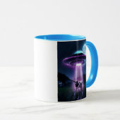 Mug Vache rencontre des aliens. (Devant droit)