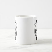 Mug Vache ronde mignonne à bande dessinée avec le nez (Centre)