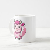 Mug Vache rose de Cute Kawaii (Devant gauche)