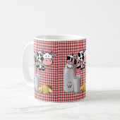 Mug Vache Rouge Pain Pâté Musique (Devant gauche)