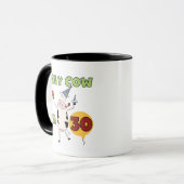 Mug Vache sainte je suis 30 T-shirts et cadeaux (Devant gauche)