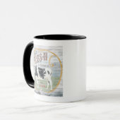 Mug Vache vintage de crème fraîche (Devant gauche)