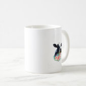Mug Vache Whisperer Cute Cow Floral Flower Farm G (Devant droit)