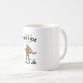 Mug Vacher Drôle Buvant du Whisky (Devant droit)