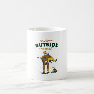 Mug Vacher Drôle Buvant du Whisky