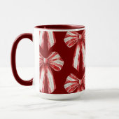 Mug Vaches de menthe blanche rouge Noël (Gauche)