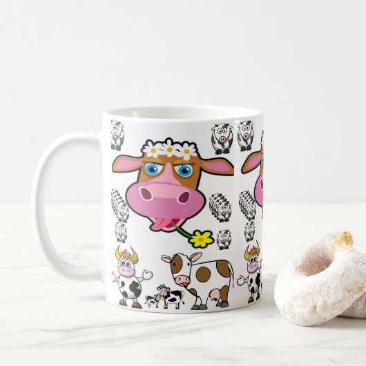 Mug vaches de muscade (Avec donut)