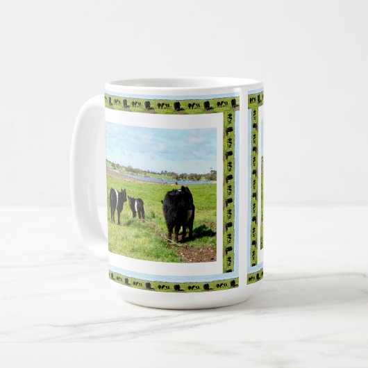 Mug Vaches Galloway Ceinturées, Mère Et Bébé, (Devant gauche)