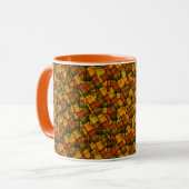 Mug Vaches Highland Dans Crisscross Tartan, (Devant gauche)
