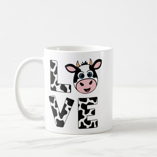 Mug Vaches mignonnes J'aime (Gauche)