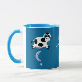 Mug Vaches mignonnes sautant par-dessus la lune (Gauche)