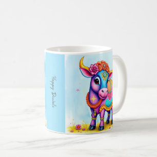 Mug Vaches sacrées colorées de Diwali dans des déguise