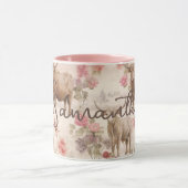 Mug Vaches somptueuses des Highlands de l'Ouest Rose r (Centre)