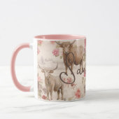 Mug Vaches somptueuses des Highlands de l'Ouest Rose r (Gauche)