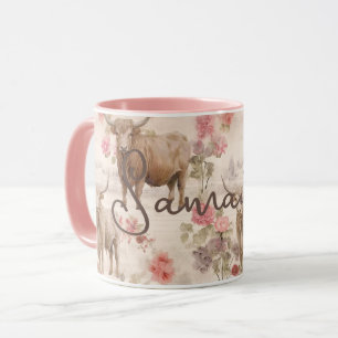 Mug Vaches somptueuses des Highlands de l'Ouest Rose r