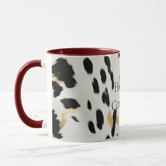 Mug Vachette blanche noire (Gauche)