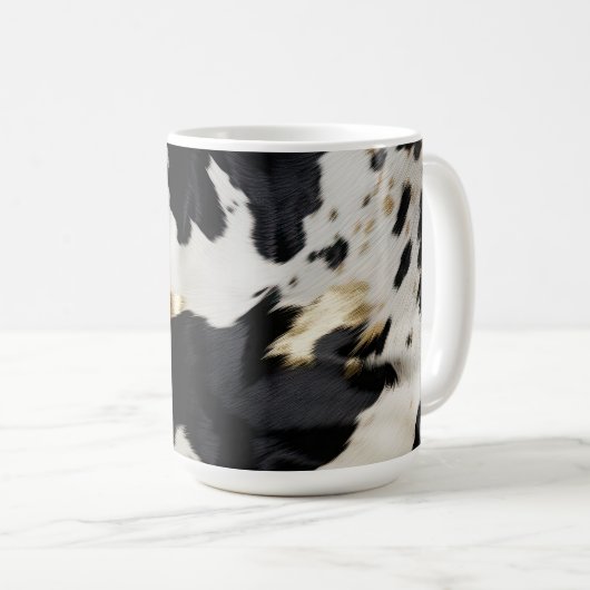 Mug Vachette blanche noire (Devant droit)