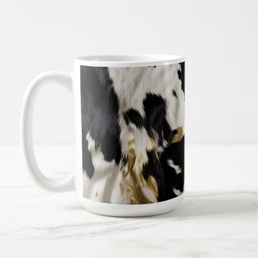 Mug Vachette blanche noire (Gauche)
