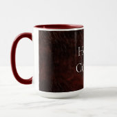 Mug Vachette en cuir Brown Faux Sud-Ouest (Gauche)