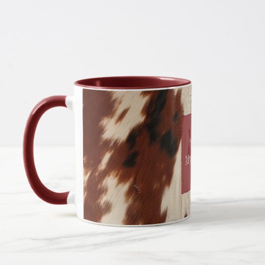 Mug Vachette noire Brown blanche occidentale (Gauche)
