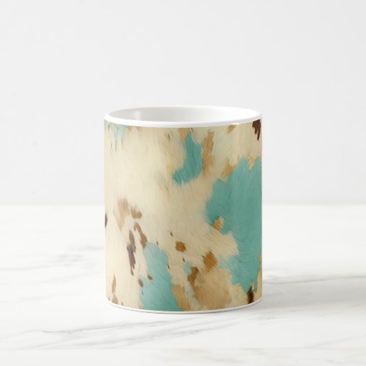 Mug Vachure d'or blanc turquoise (Centre)