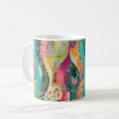 Mug Vague à fleurs multicolores (Devant gauche)
