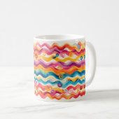 Mug Vague Abstrait Coloré (Devant droit)
