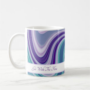 Mug Vague Abstraite bleue violette