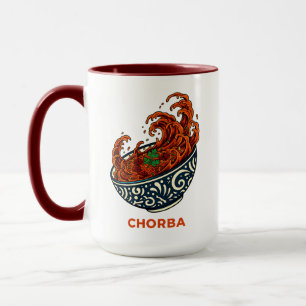 Mug Vague artistique de la soupe chorba dynamique bol