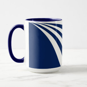 Mug Vague bleue et blanche